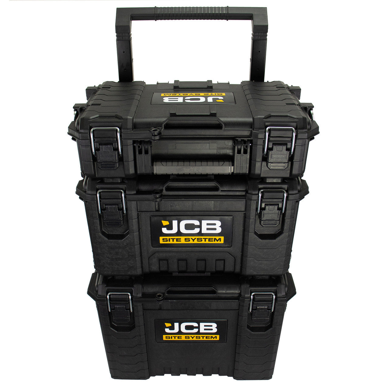Jcb Box JCB Site System, 3-Piece Modular Tool Storage, Box and Organiser with ...