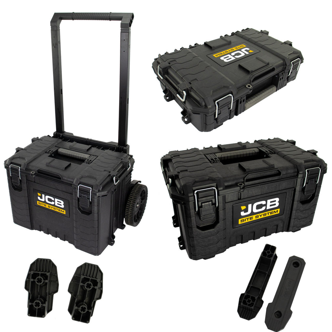 Jcb Box JCB Site System, 3-Piece Modular Tool Storage, Box and Organiser with ...